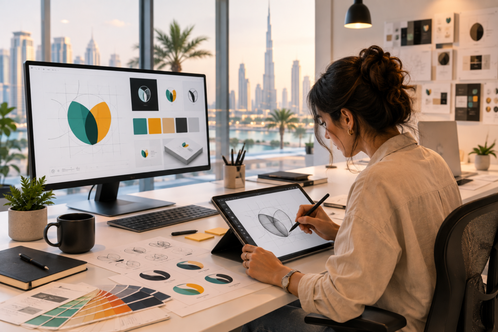 madafu logo design dubai