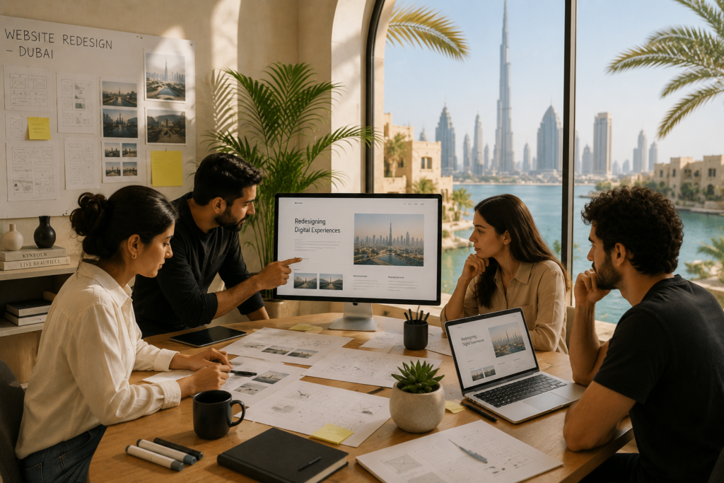 website redesign dubai madafu